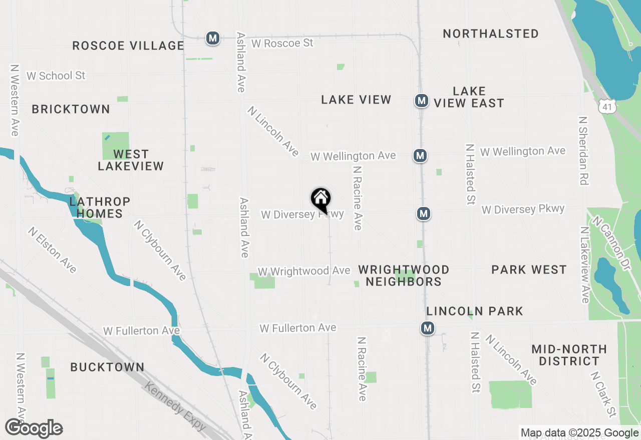 Map of 2757 N Wayne Avenue #B, Chicago, IL 60614