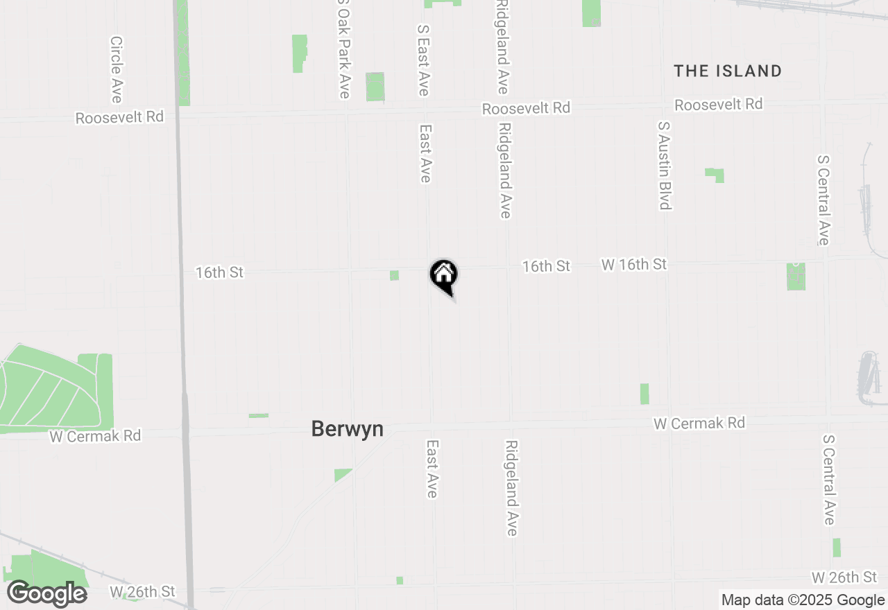 Map of 6535 18th Street, Berwyn, IL 60402