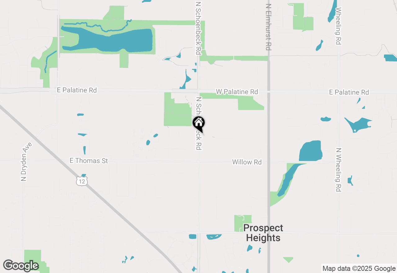 Map of 502 N Schoenbeck Road, Prospect Heights, IL 60070