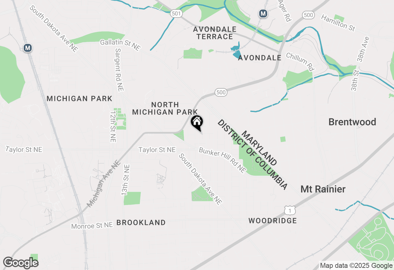 Map of 4312 19th Street Ne, Washington, DC 20018
