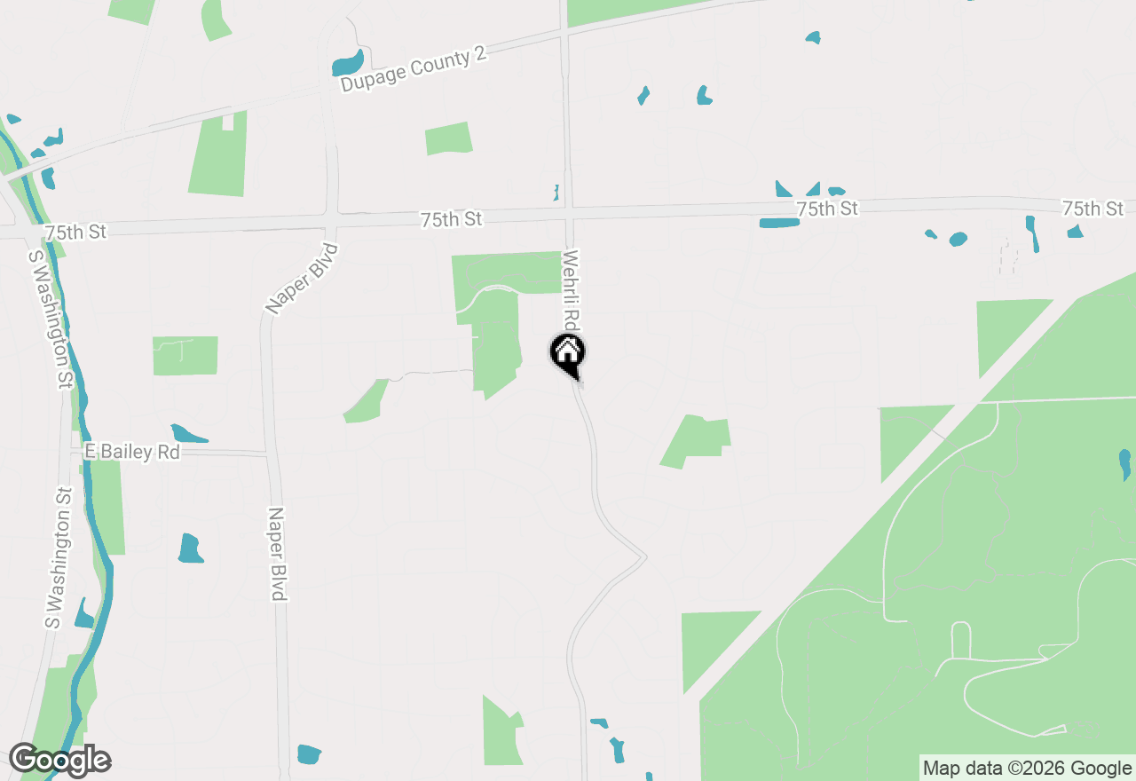 Map of 1405 E Bailey Road, Naperville, IL 60565