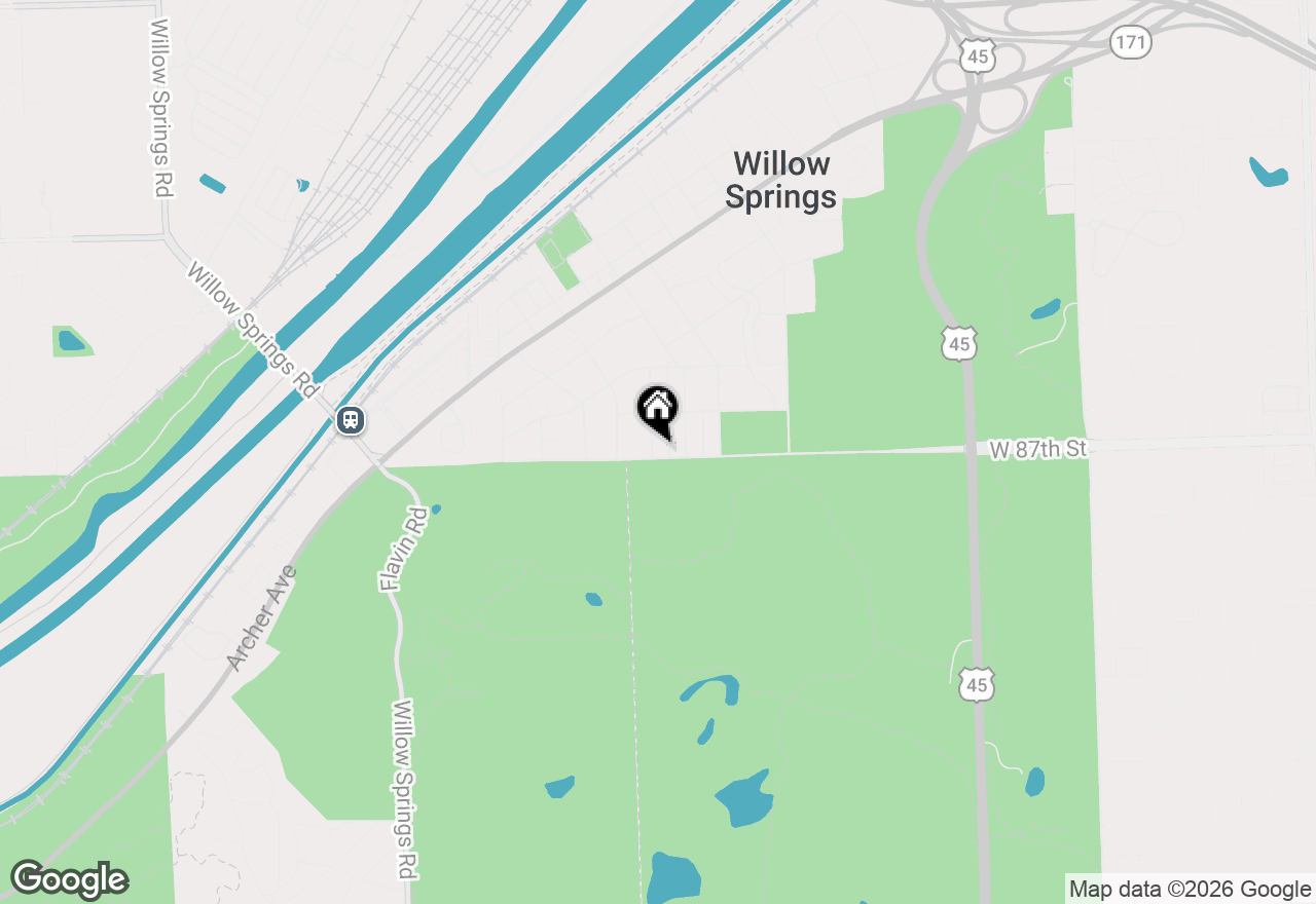 Map of 614 Maple Avenue, Willow Springs, IL 60480