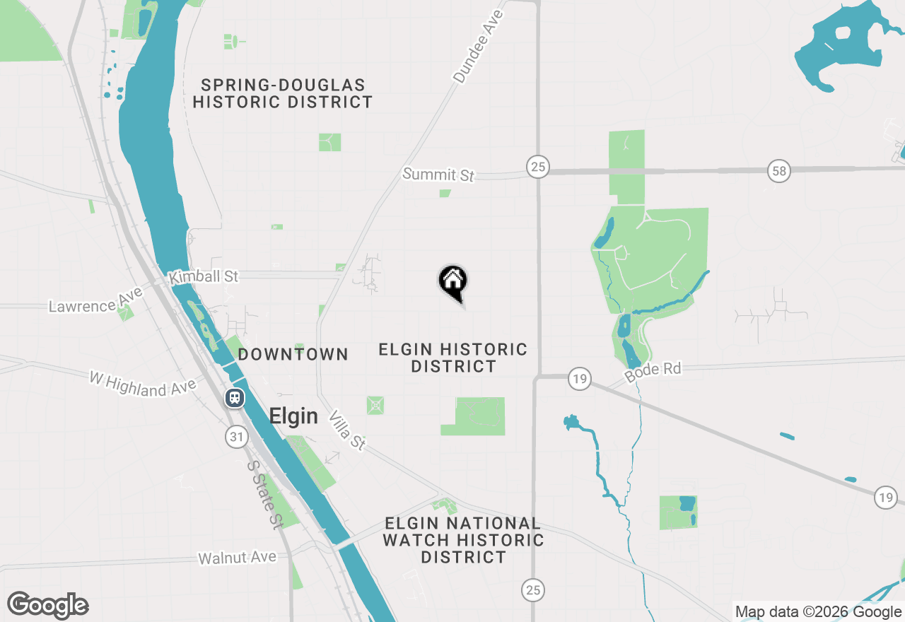 Map of 463 North Street, Elgin, IL 60120