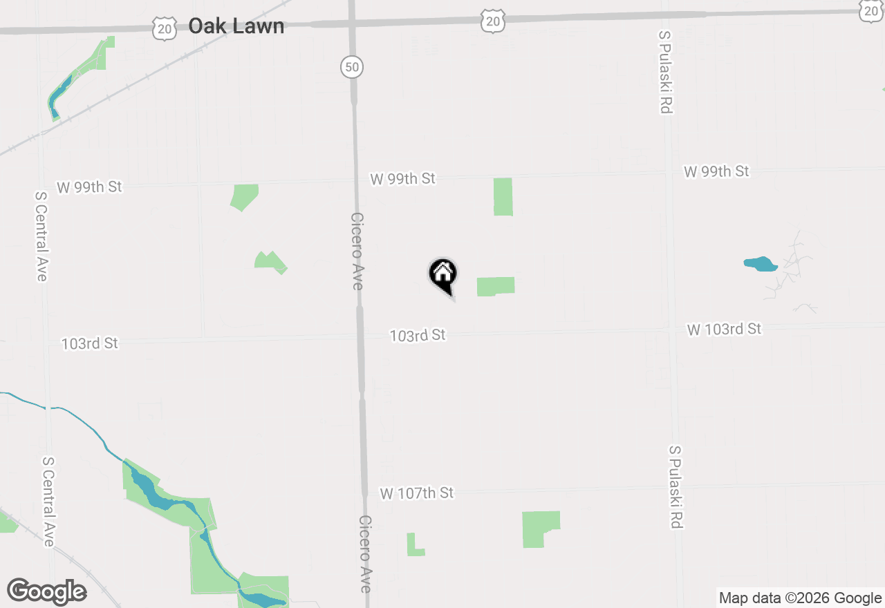 Map of 4537 W 102nd Street, Oak Lawn, IL 60453
