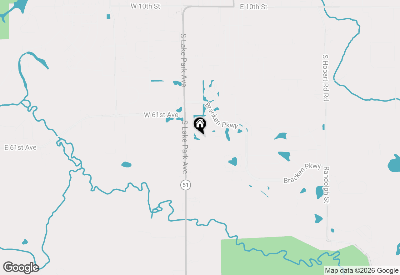 Map of 1730 Redbud Drive, Hobart, IN 46342