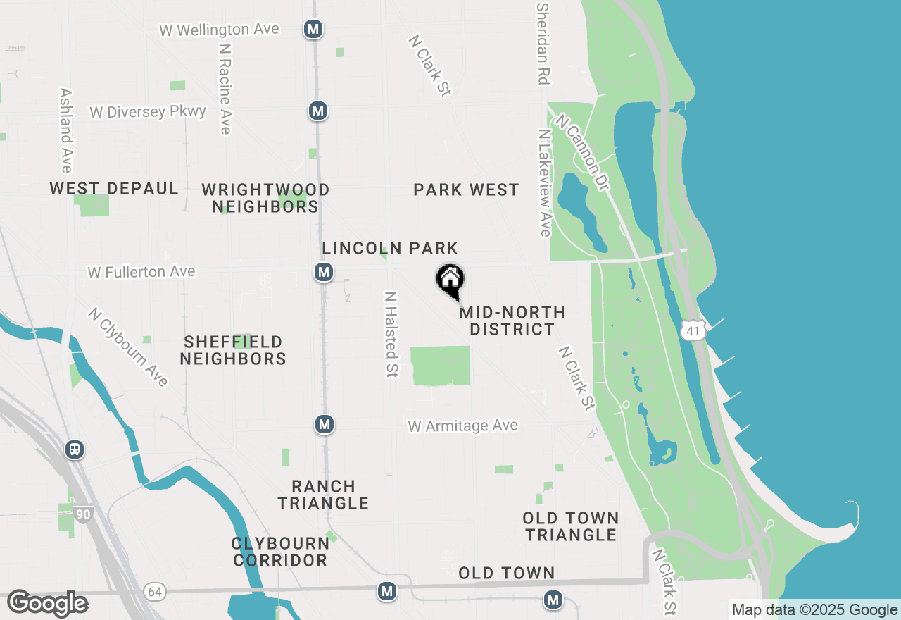 Map of 631 W Belden Avenue, Chicago, IL 60614