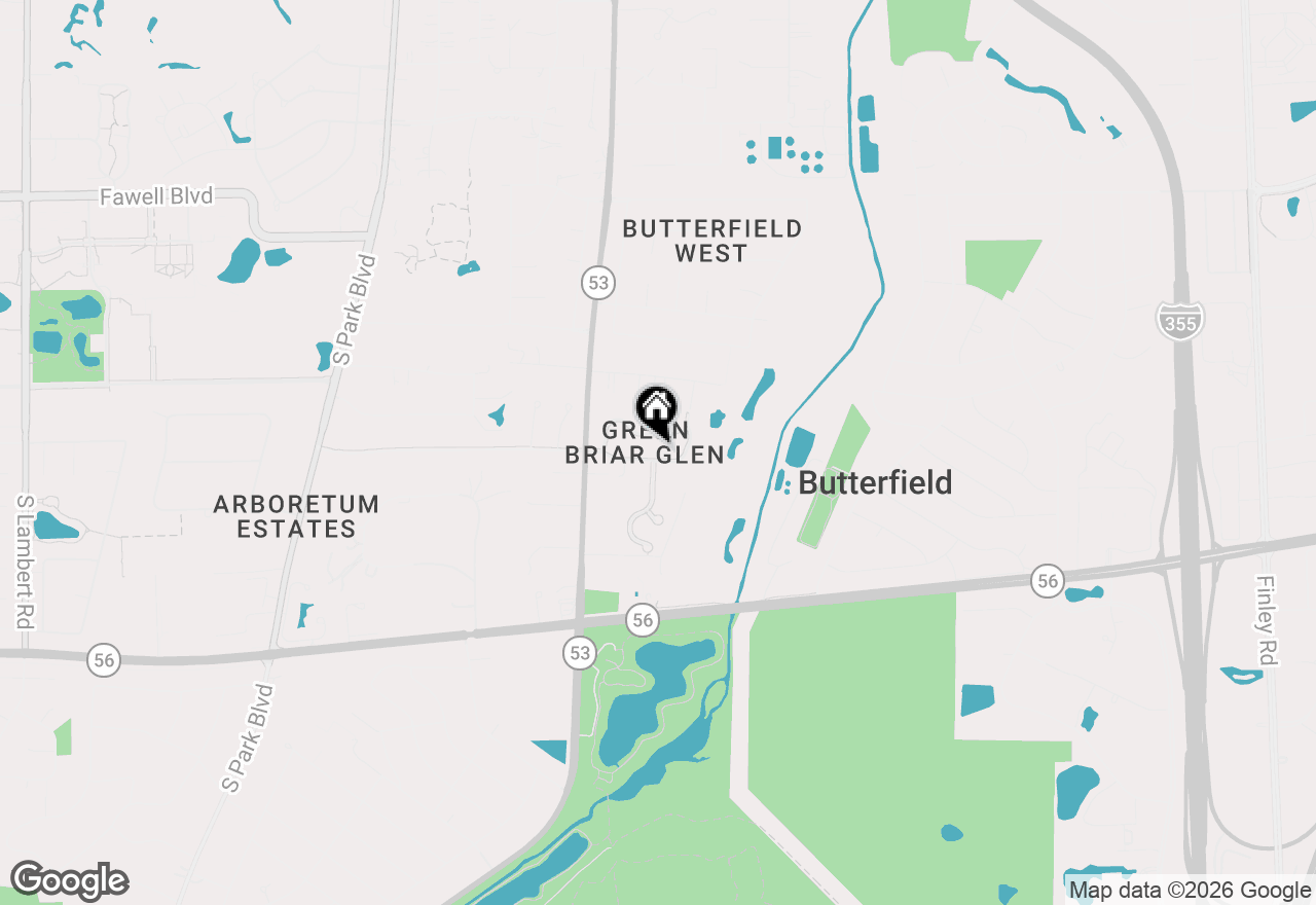 Map of 21W728 Mccarron Road, Glen Ellyn, IL 60137