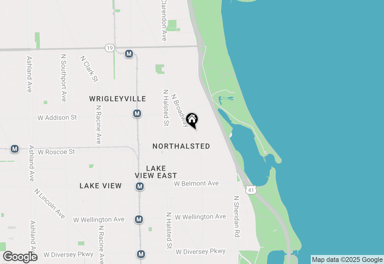 Map of 629 W Cornelia Avenue #3S, Chicago, IL 60657