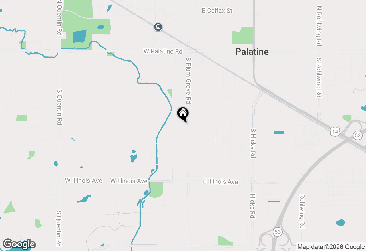 Map of 439 S Bothwell Street, Palatine, IL 60067