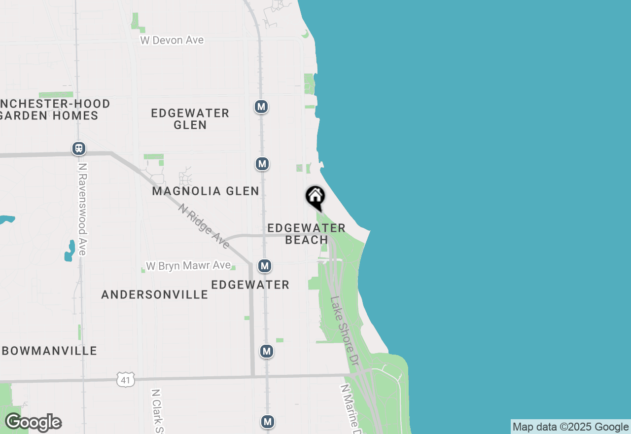 Map of 5733 N Sheridan Road #18A, Chicago, IL 60660