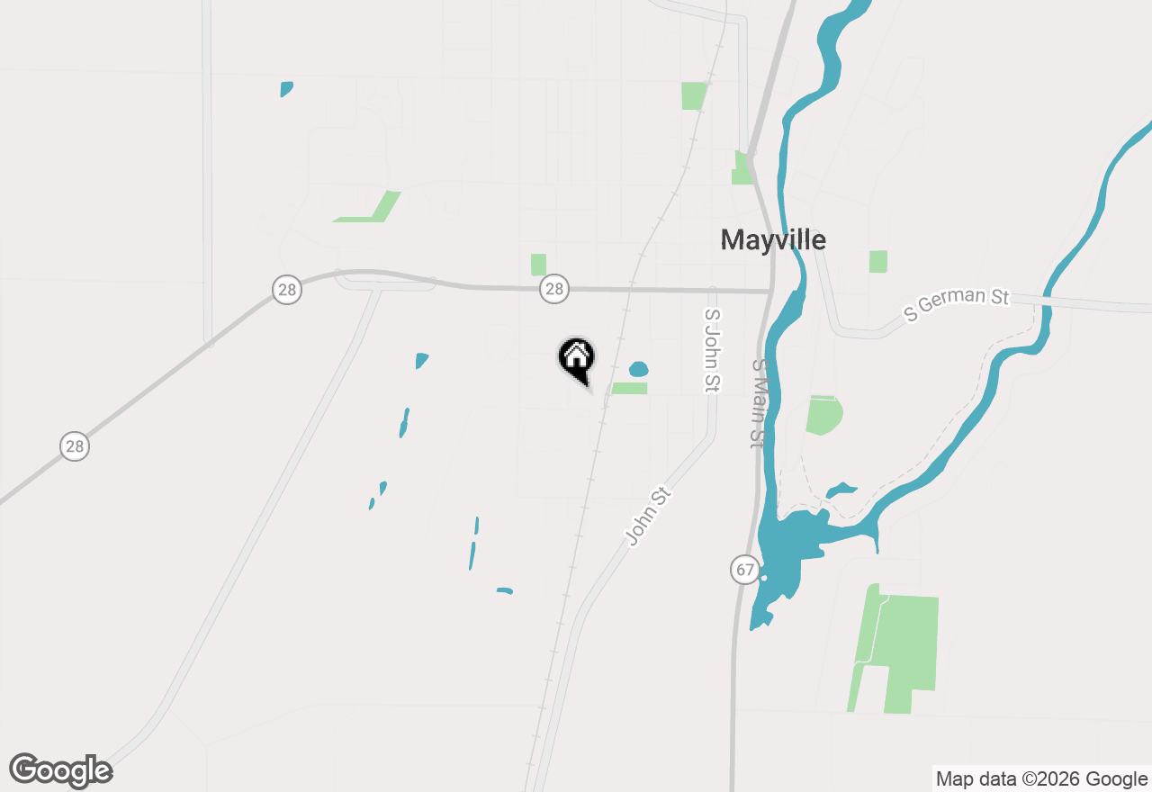 Map of 864 Mayer Ln, Mayville, WI 53050