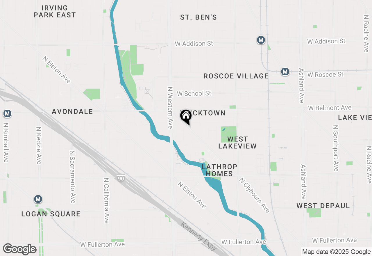 Map of 3056 N Oakley Avenue #3S, Chicago, IL 60618