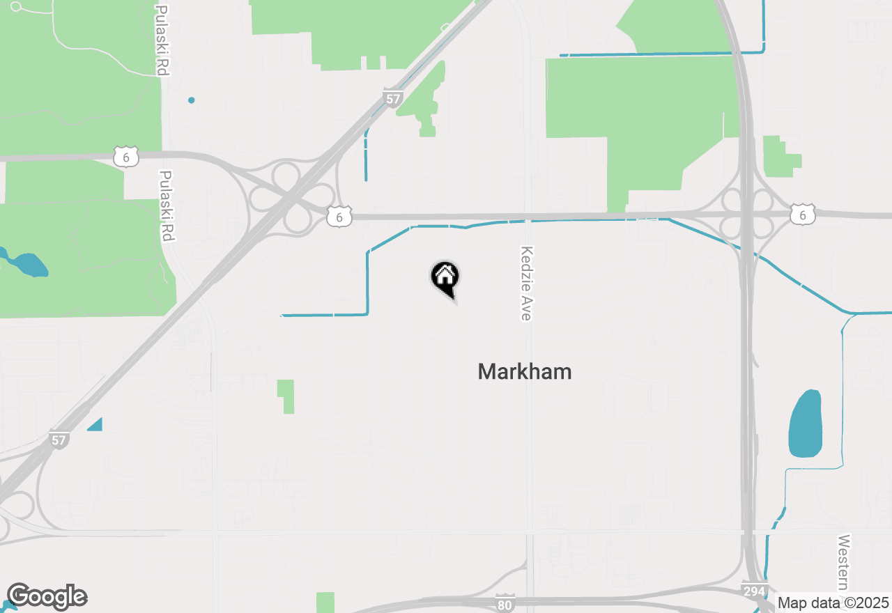Map of 16110 Homan Avenue, Markham, IL 60428