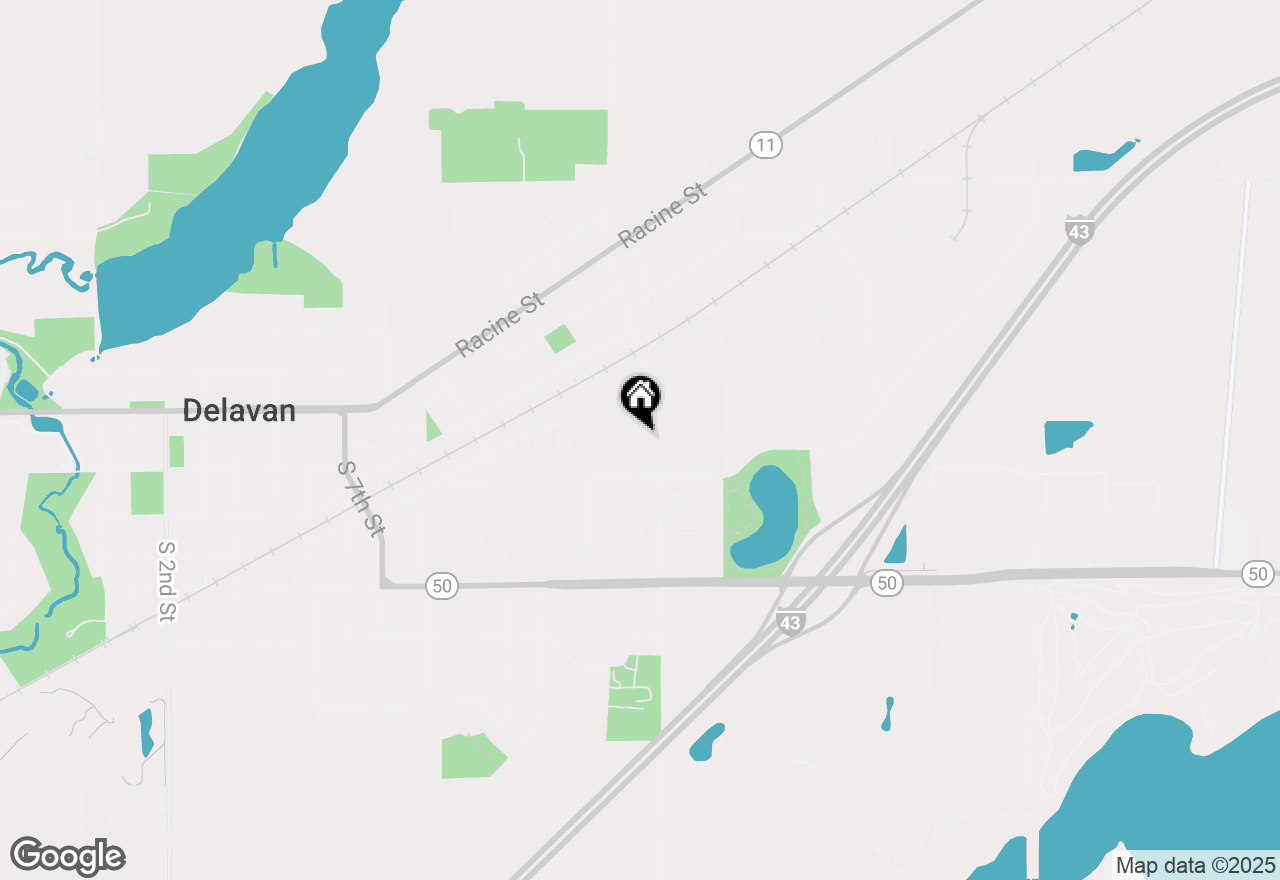 Map of 120 S Wright St, Delavan, WI 53115