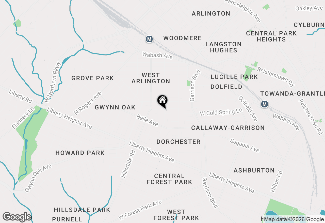 Map of 4203 Oakford Avenue, Baltimore, MD 21215