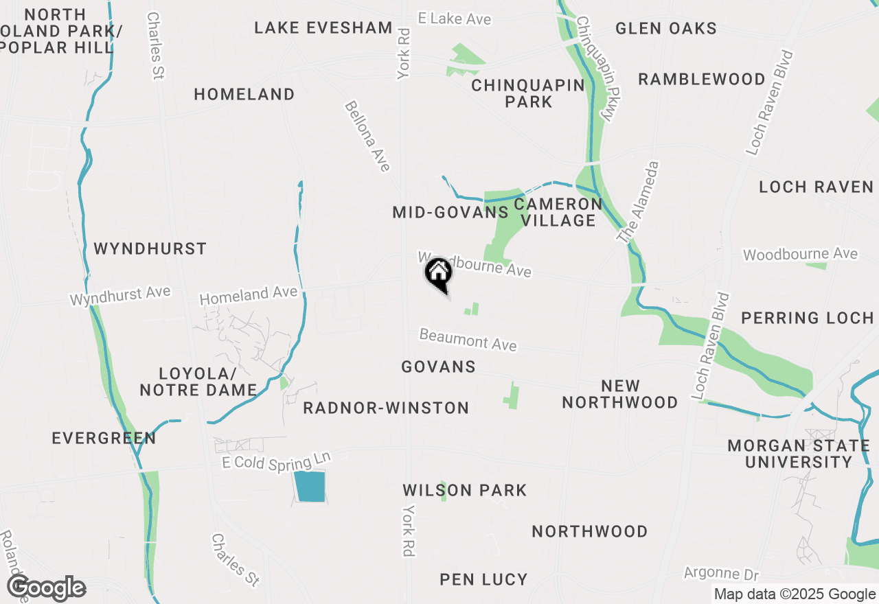 Map of 5207 Ready Avenue, Baltimore, MD 21212