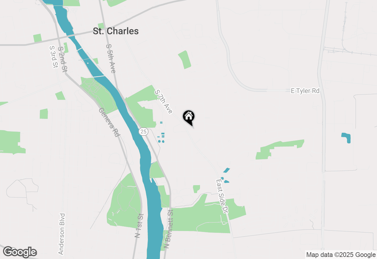 Map of 1606 S 7th Avenue, St. Charles, IL 60174