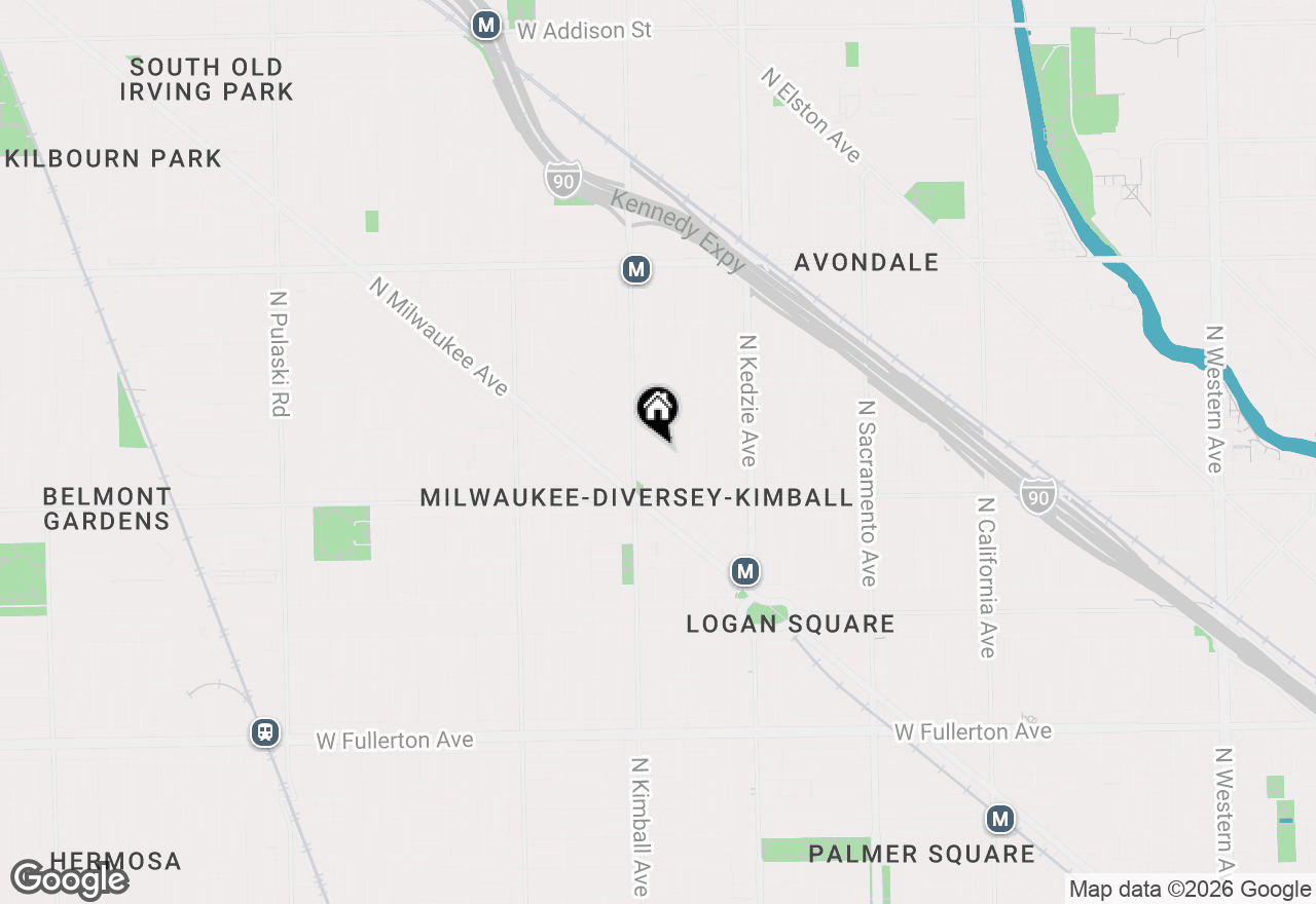 Map of 2846 N Christiana Avenue #2, Chicago, IL 60618