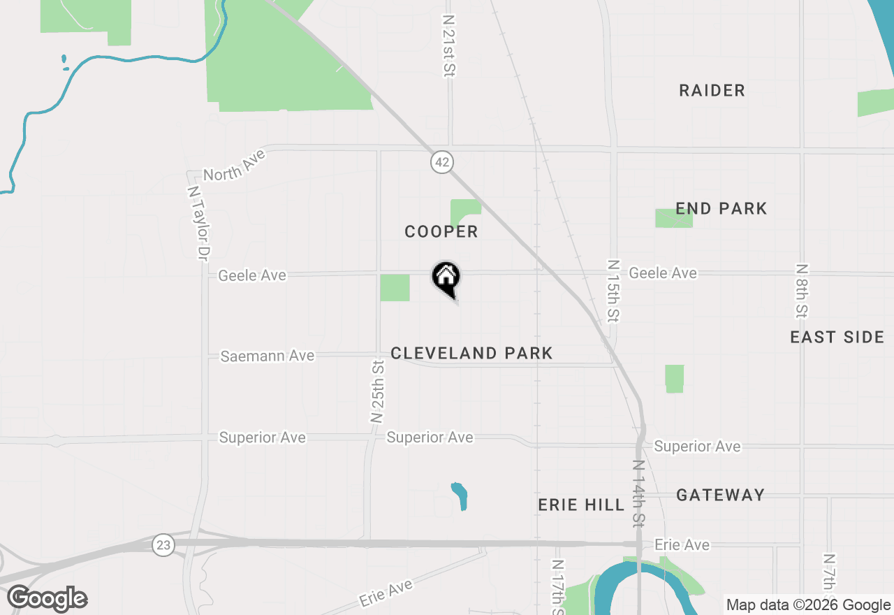 Map of 2121 Cleveland Ave, Sheboygan, WI 53081