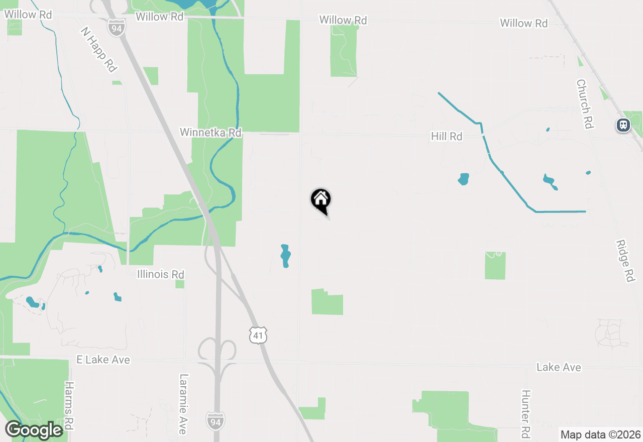 Map of 82 Woodley Road, Winnetka, IL 60093