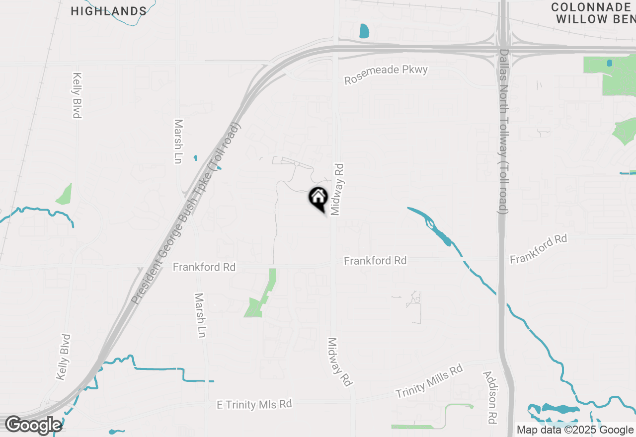 Map of 3927 Walden Way, Dallas, TX 75287