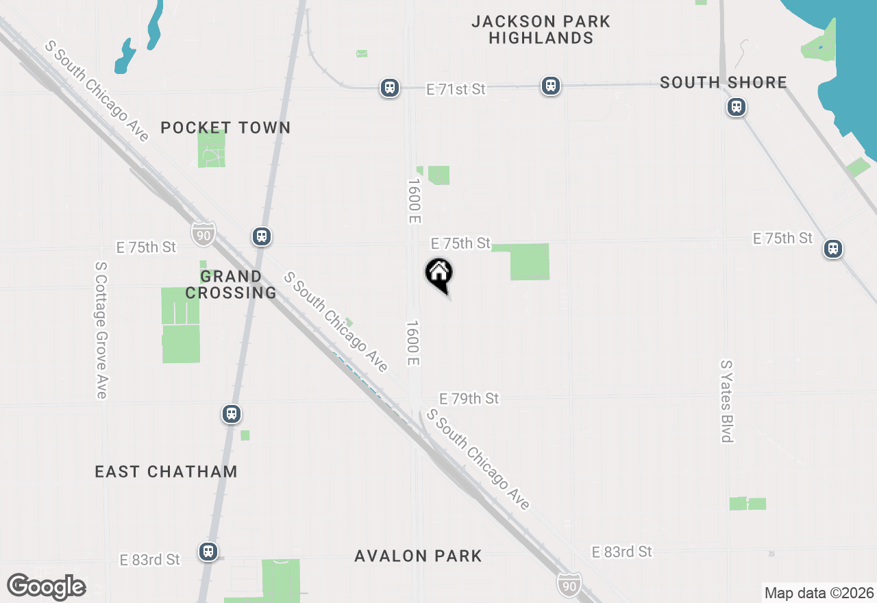 Map of 7631 S Cornell Avenue #1, Chicago, IL 60649
