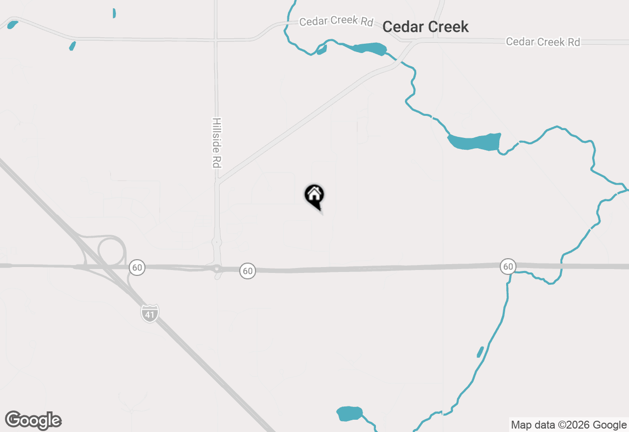 Map of 447 Sandstone St, Slinger, WI 53086