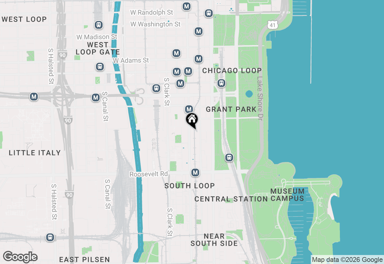 Map of 1 E 8th Street #704, Chicago, IL 60605