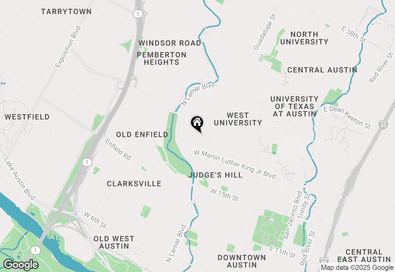 Map of 1106 22nd St #5, Austin, TX 78705