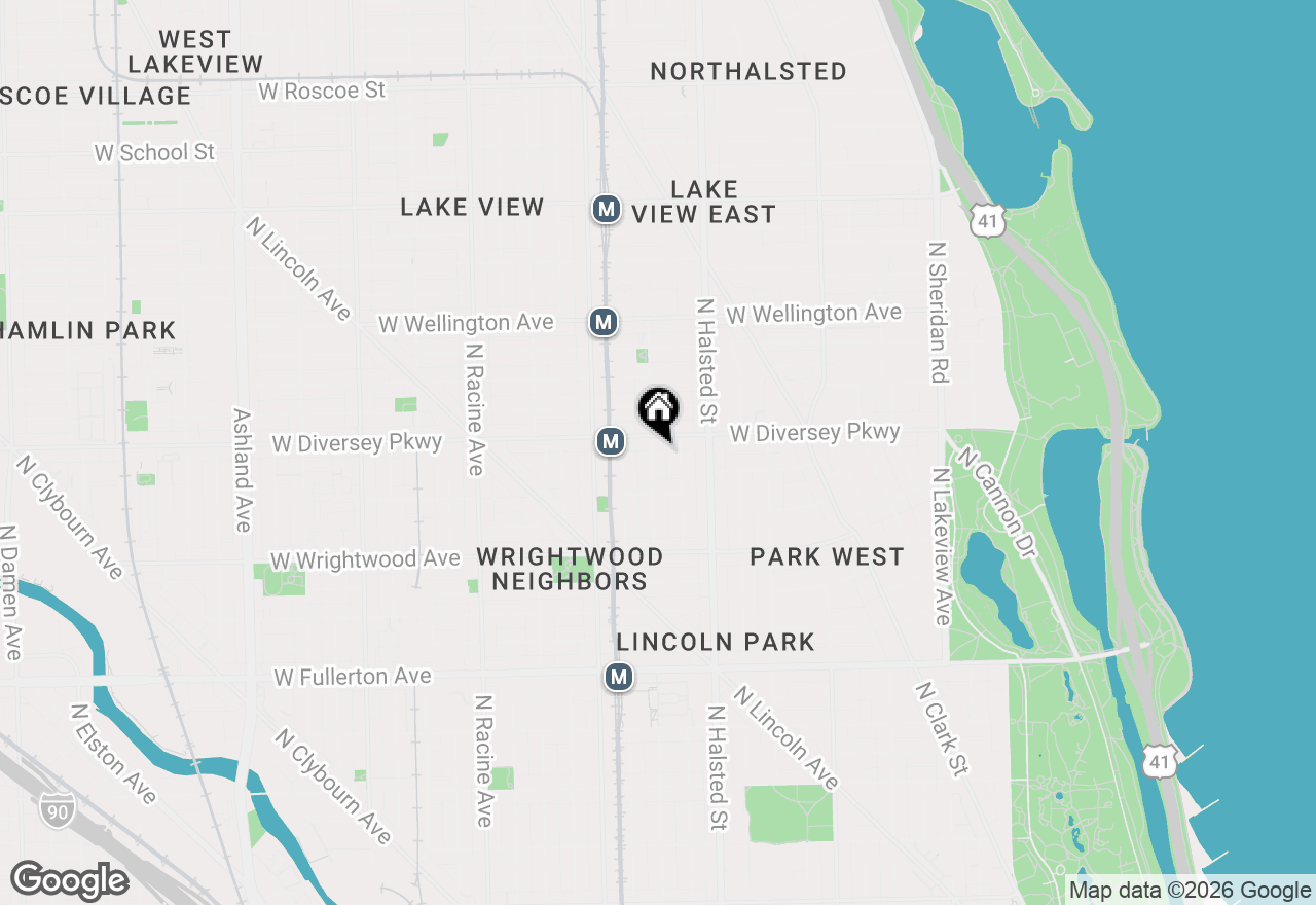 Map of (Address confidential), Chicago, Illinois 60614