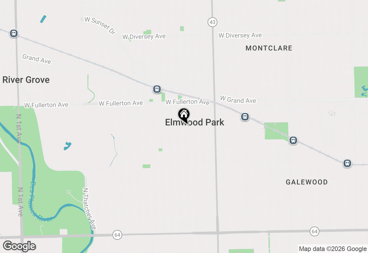 Map of 2223 N 74th Avenue, Elmwood Park, IL 60707