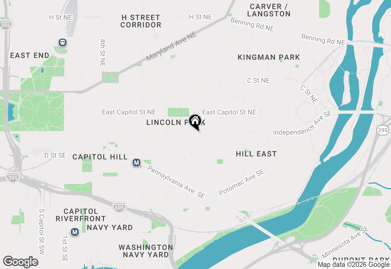 Map of 1305 Independence Avenue Se, Washington, DC 20003