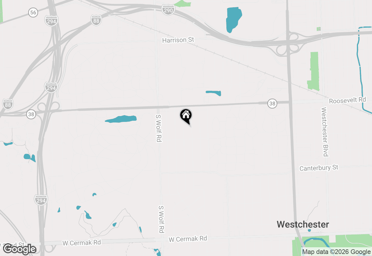 Map of 1319 Highridge Parkway, Westchester, IL 60154