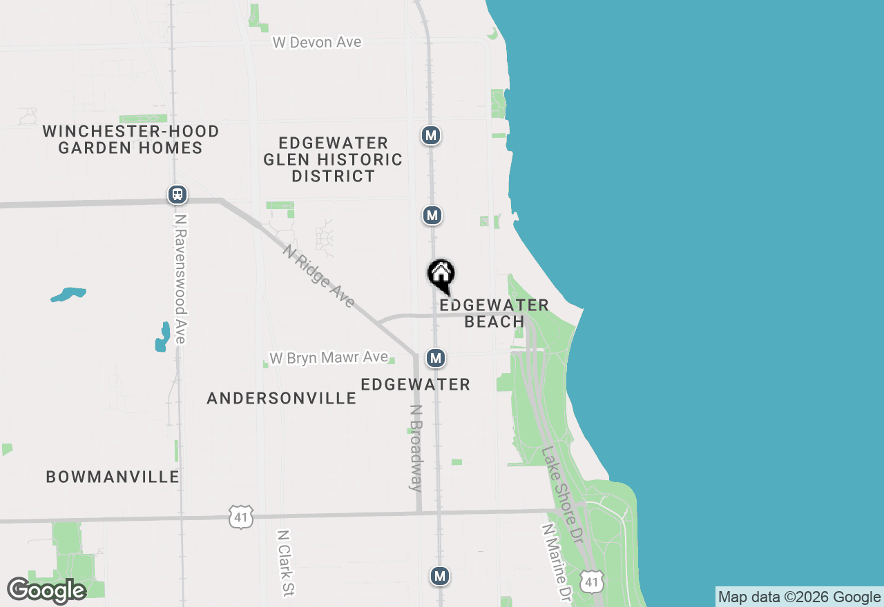 Map of 5718 N Winthrop Avenue #609, Chicago, IL 60660