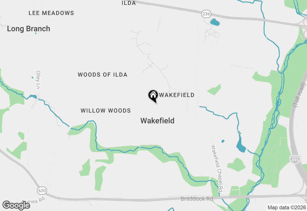 Map of 8706 Braeburn Drive, Annandale, VA 22003