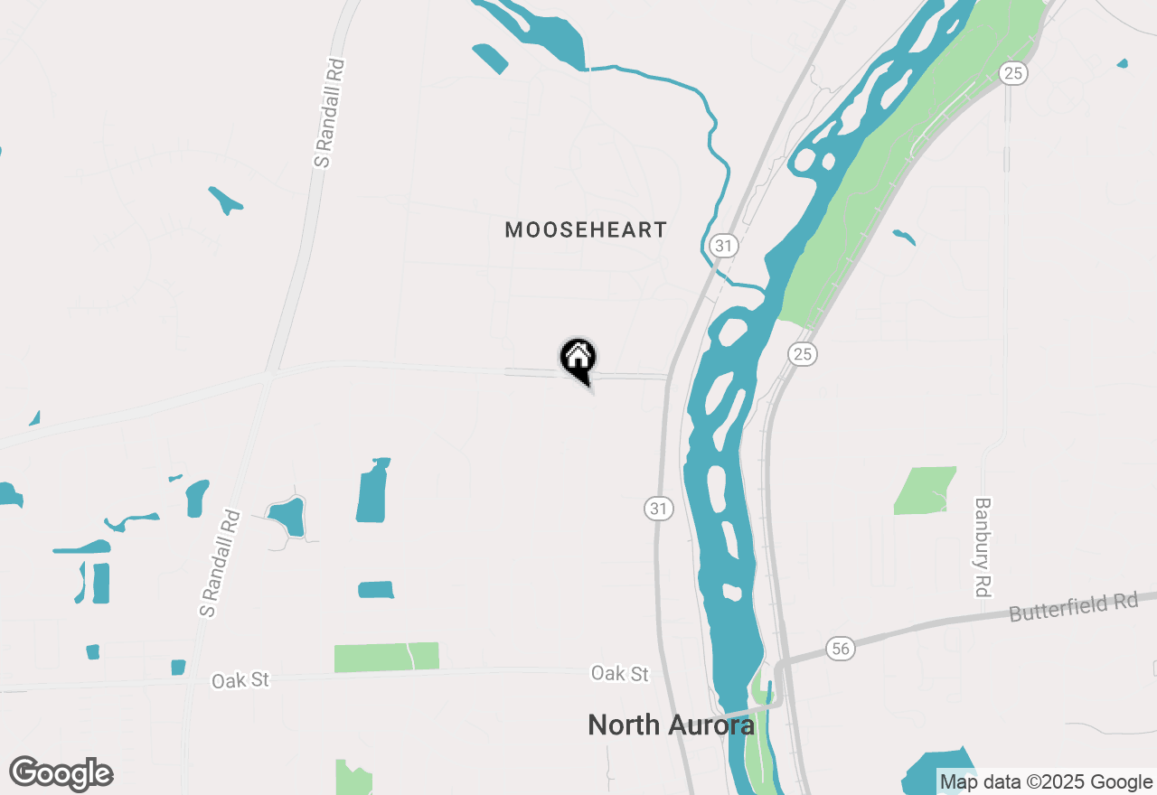 Map of 307 Valley Road, North Aurora, IL 60542