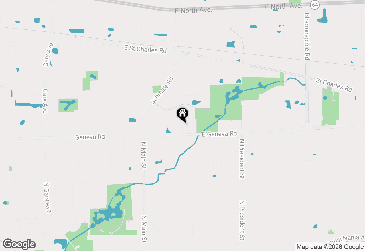 Map of 611 Belmont Lane, Carol Stream, IL 60188