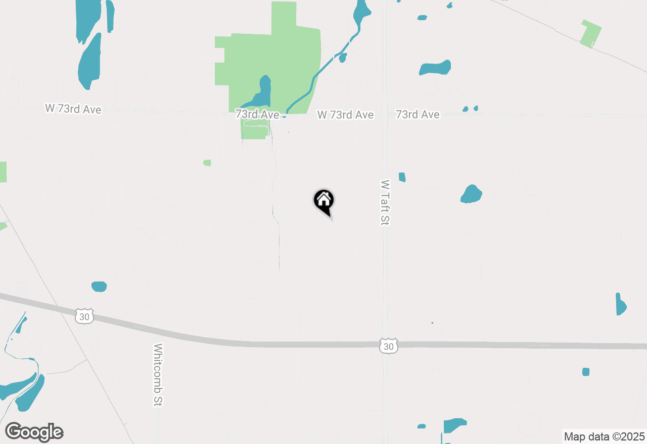 Map of 7530 Marshall Street, Merrillville, IN 46410