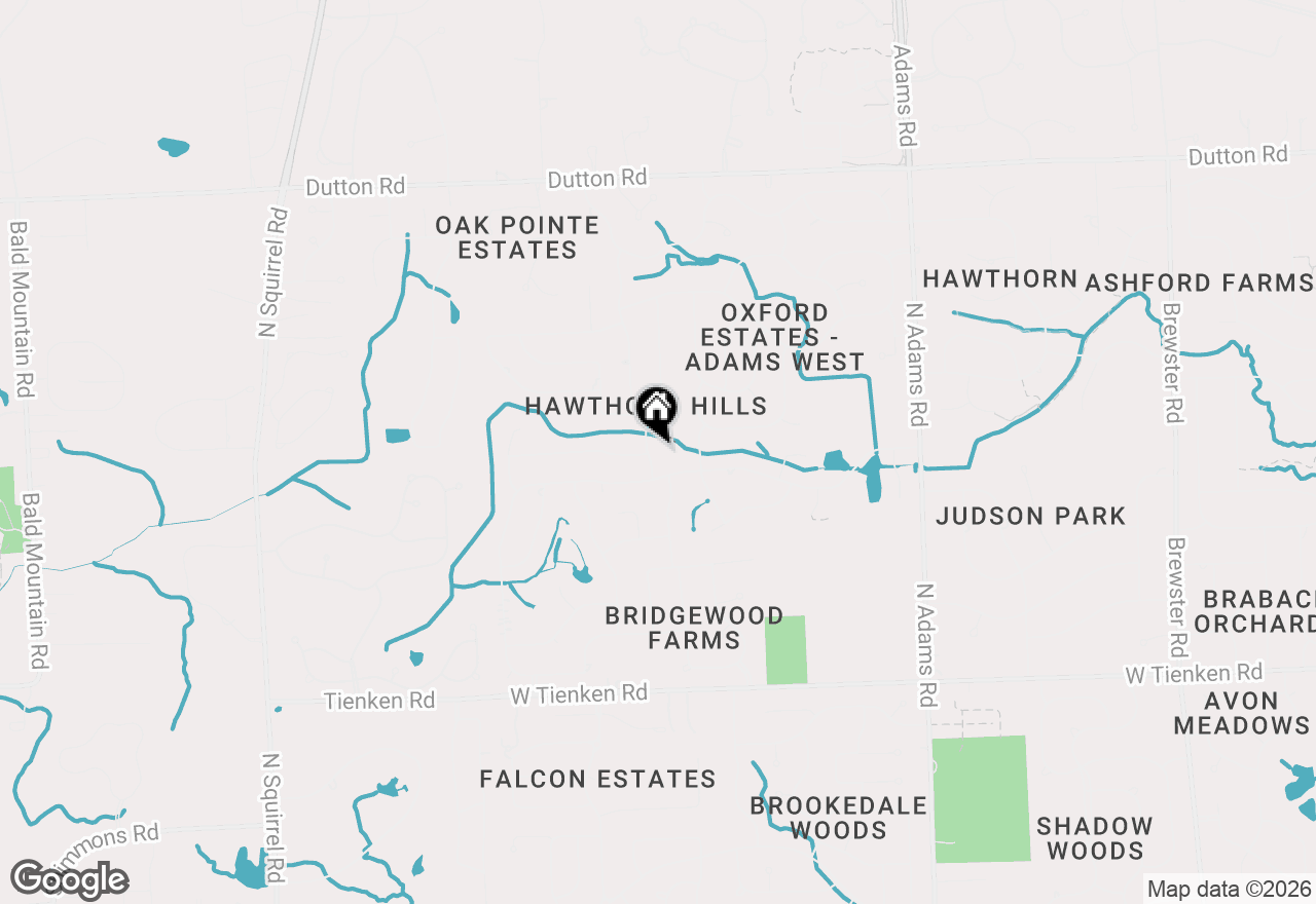 Map of 1594 Arbor Creek Drive, Rochester Hills, MI 48306