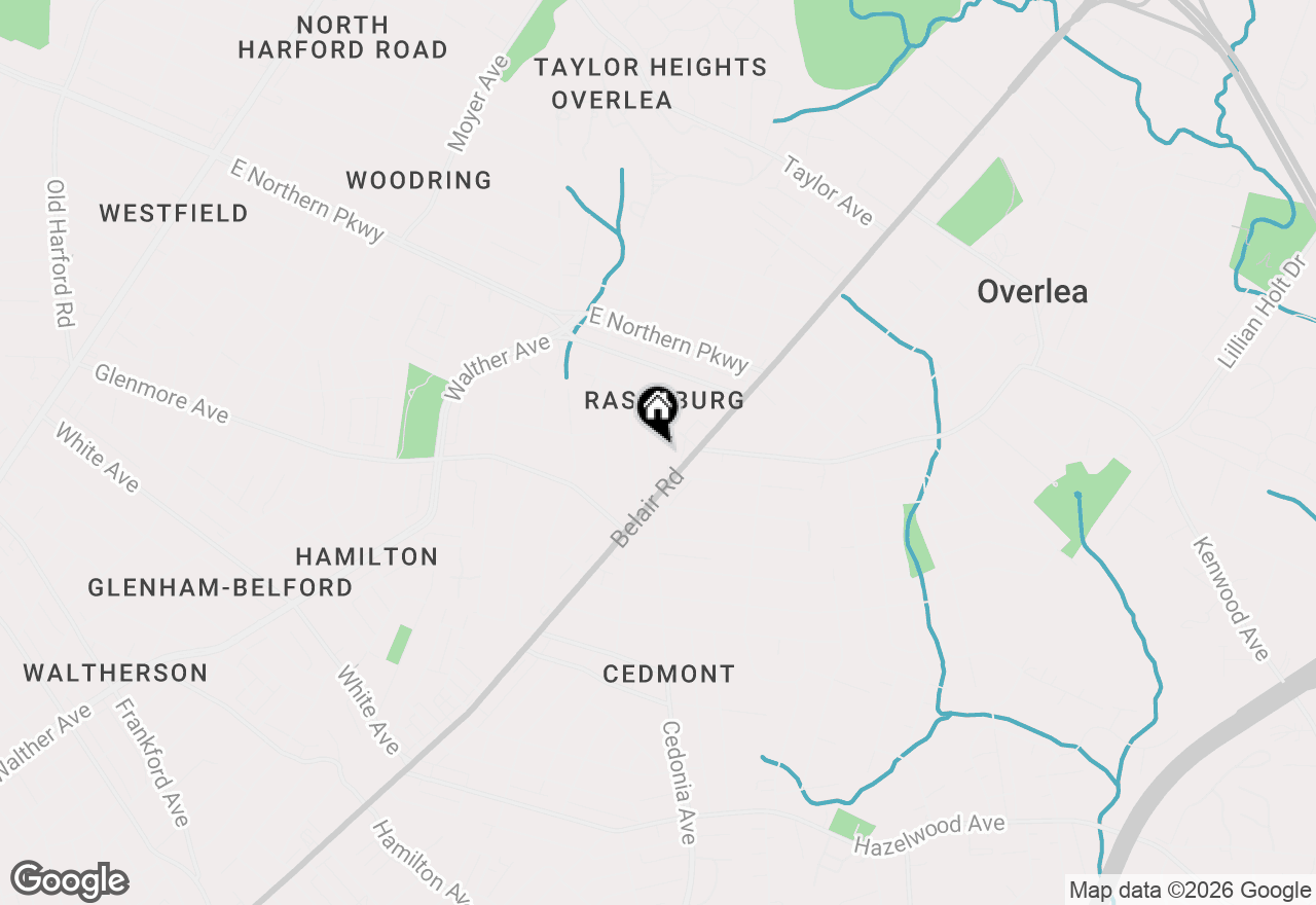 Map of 6421 Cedonia Avenue, Baltimore, MD 21206