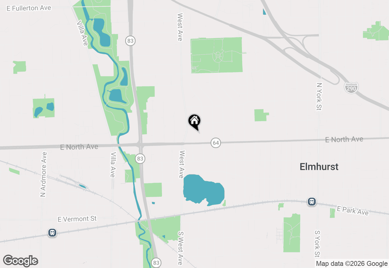 Map of 319 N Oaklawn Avenue, Elmhurst, IL 60126