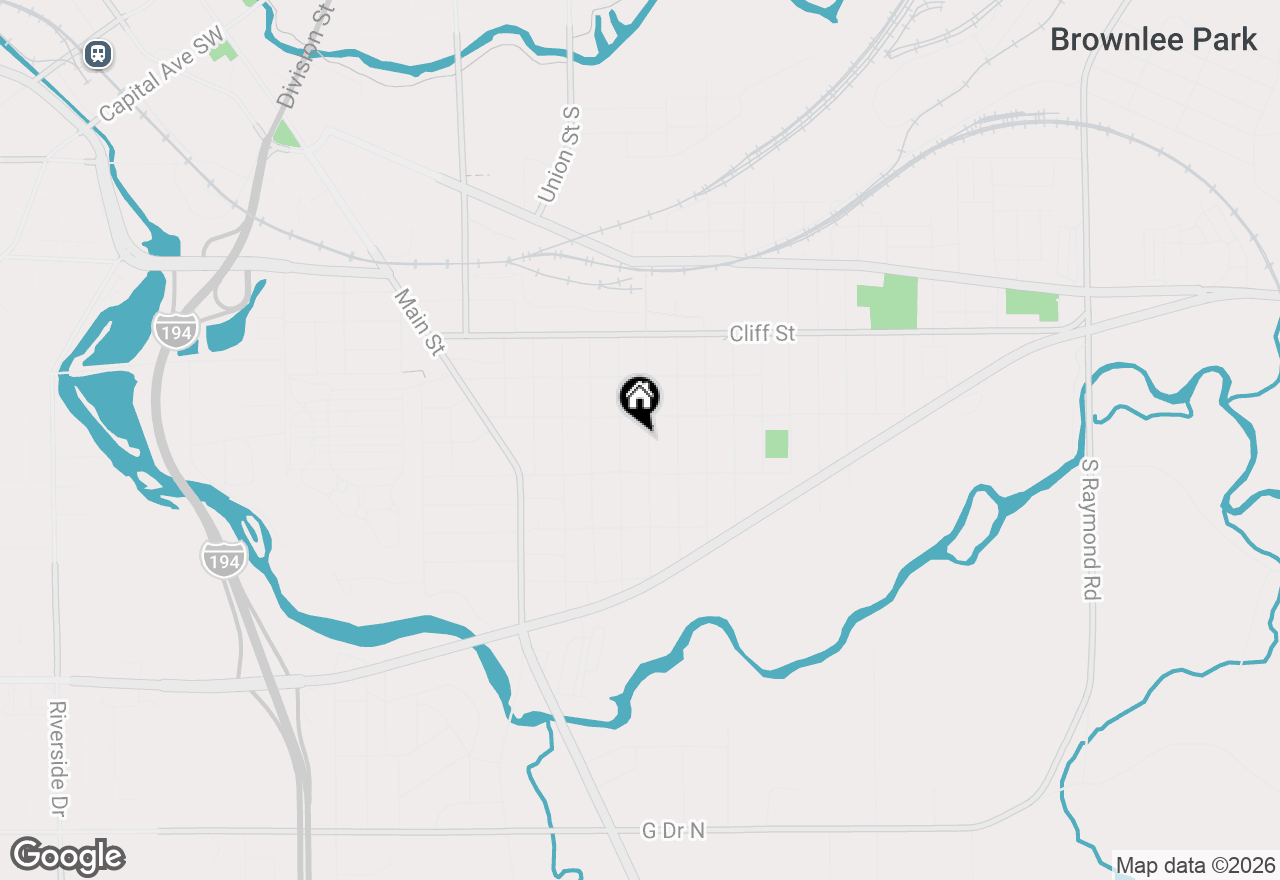 Map of 166 Grenville Street, Battle Creek, MI 49014