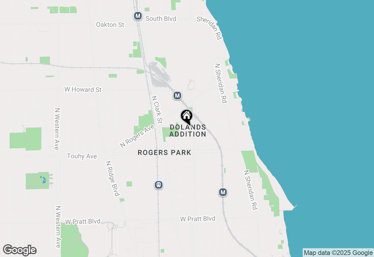 Map of 1624 W Sherwin Avenue #1N, Chicago, IL 60626