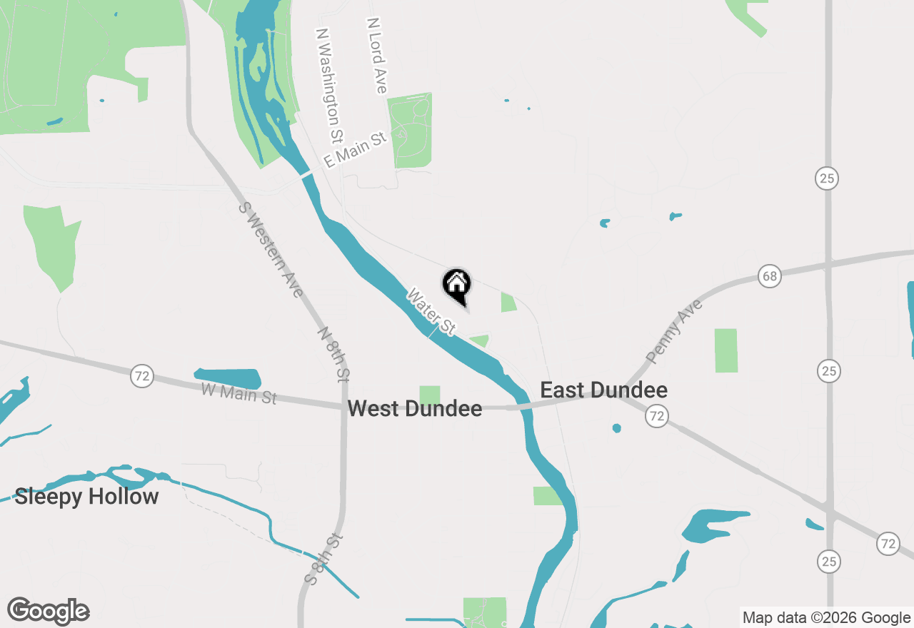 Map of 11 North Street, East Dundee, IL 60118