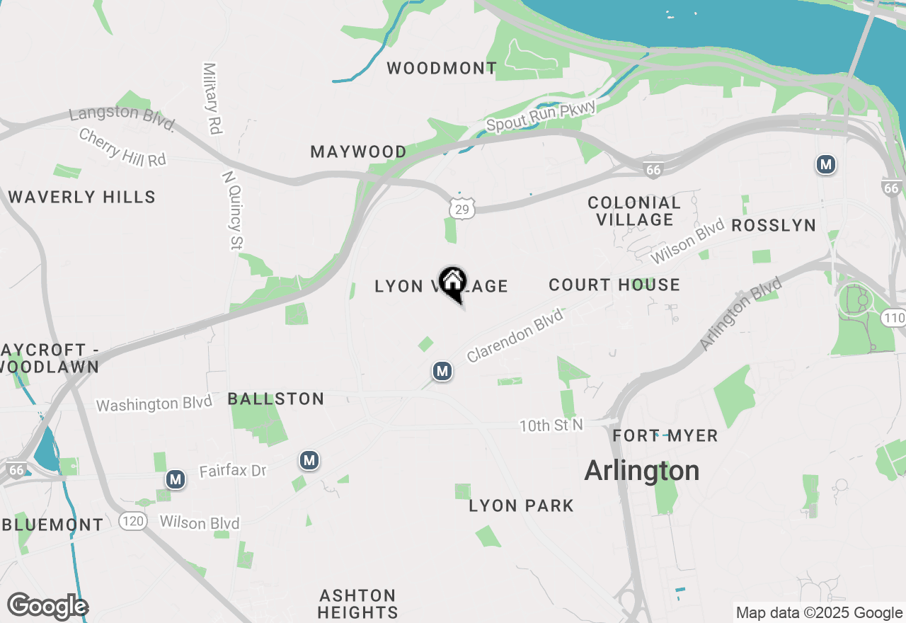 Map of 1608 N Garfield Street, Arlington, VA 22201