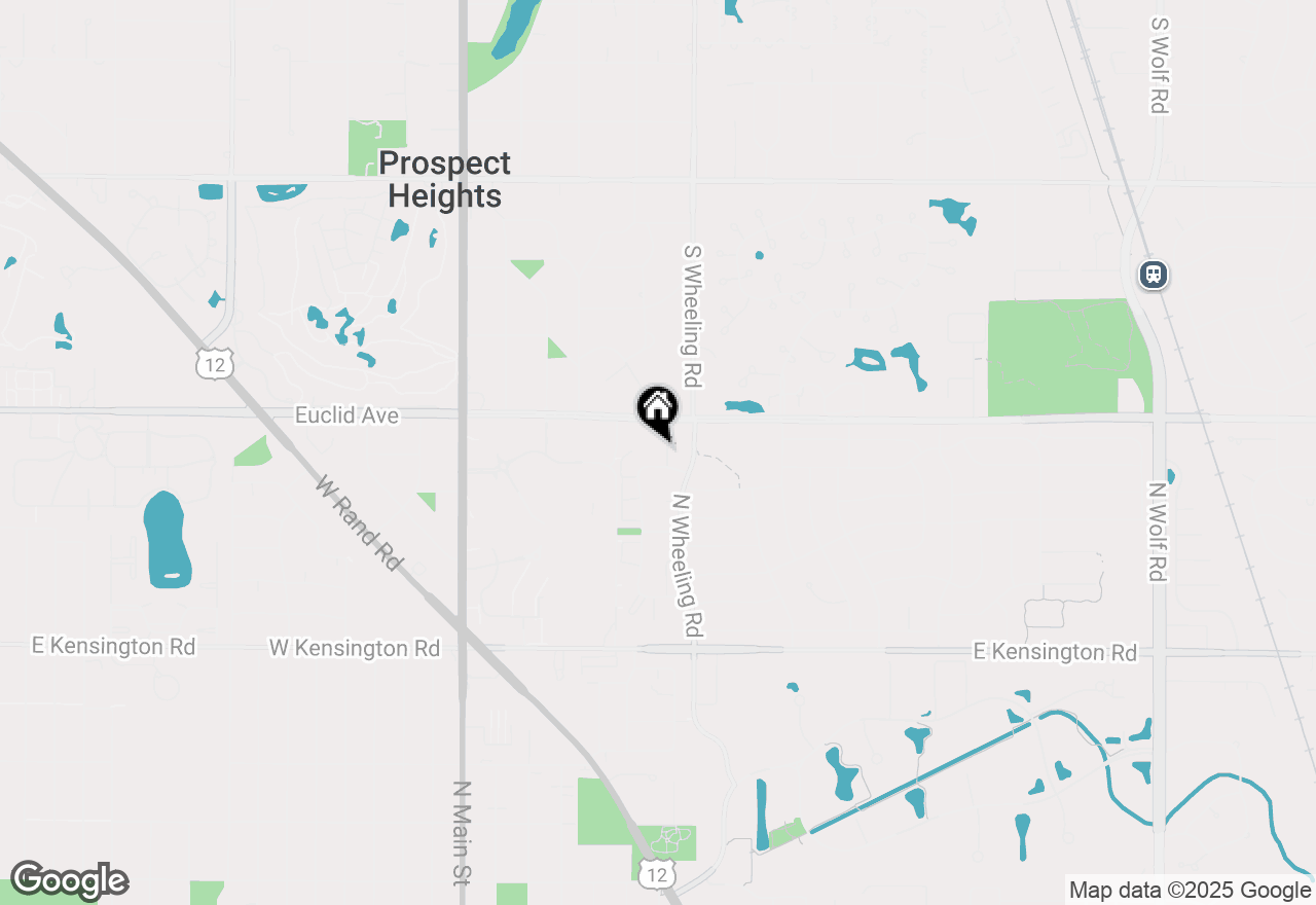 Map of 1242 N Boxwood Drive #B, Mount Prospect, IL 60056