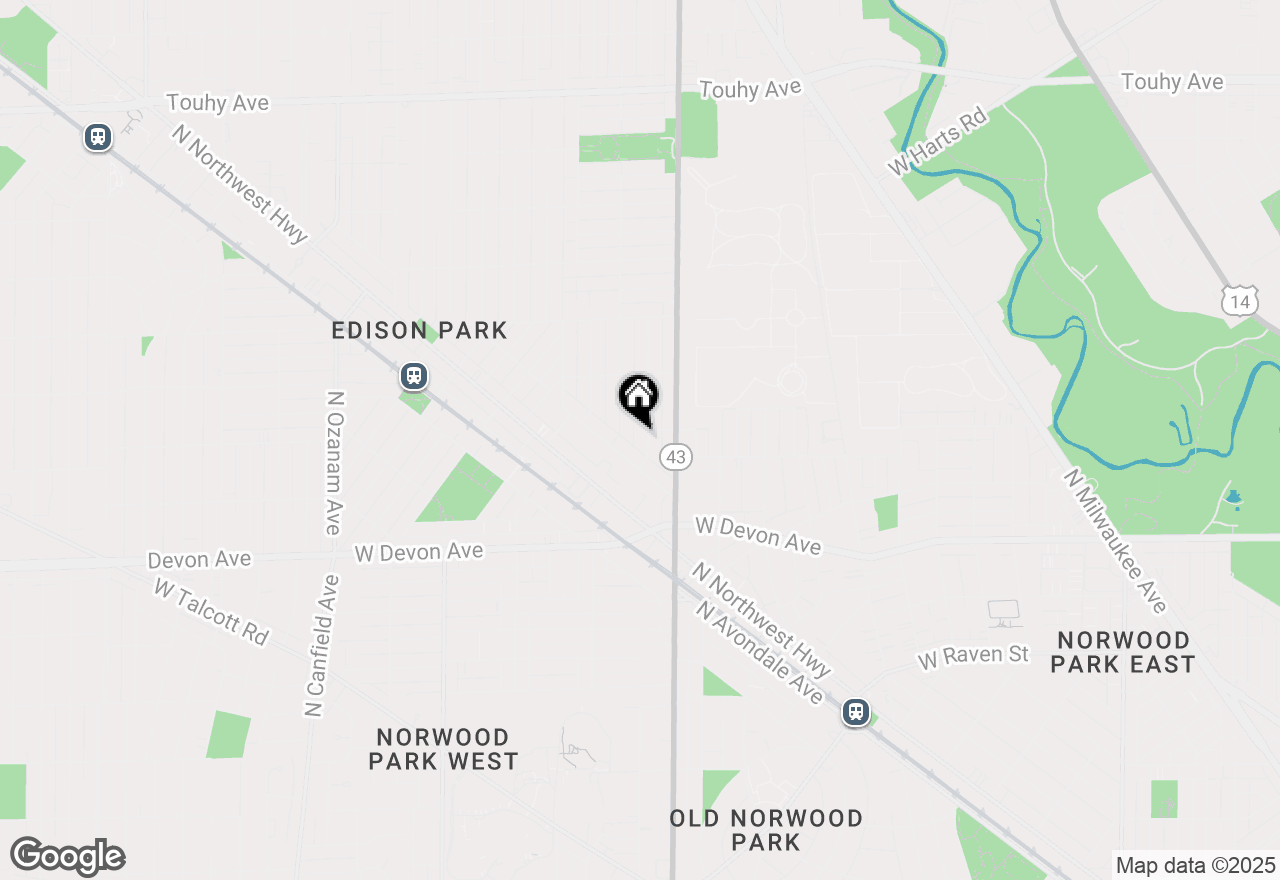 Map of 6576 N Oconto Avenue, Chicago, IL 60631