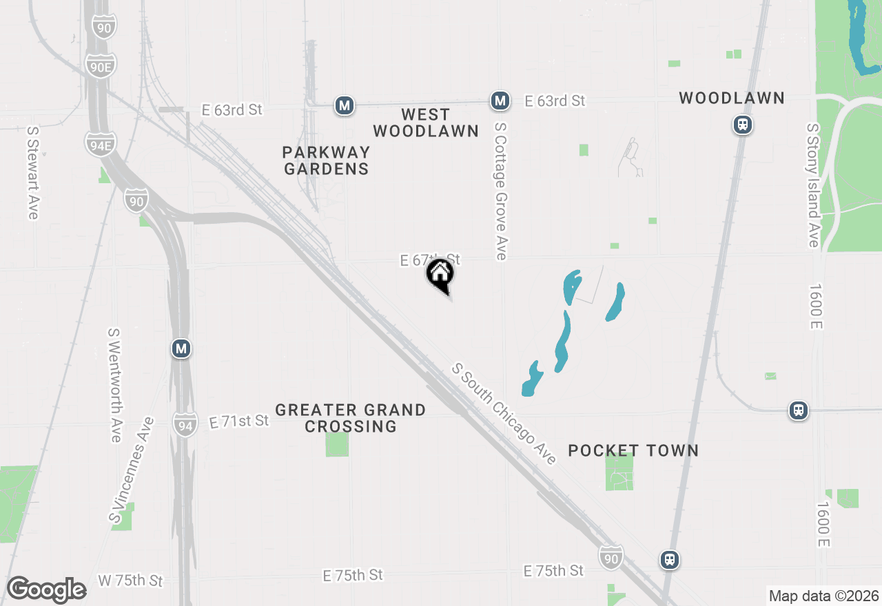 Map of 6802 S Champlain Avenue, Chicago, IL 60637