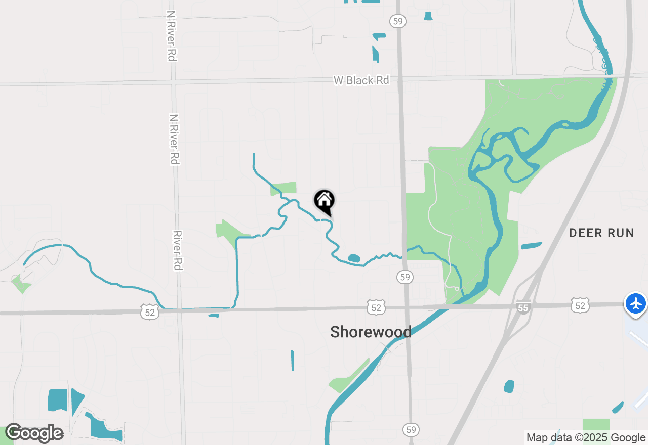 Map of 328 N Brookshore Drive, Shorewood, IL 60404