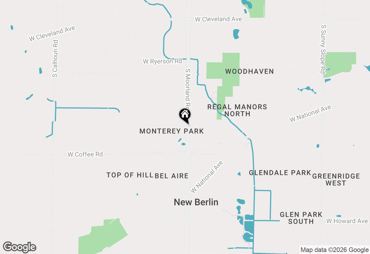 Map of 15613 W Riviera Dr, New Berlin, WI 53151